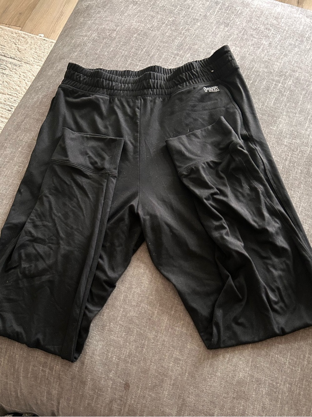 PINK Victoria's Secret Black Track Joggers